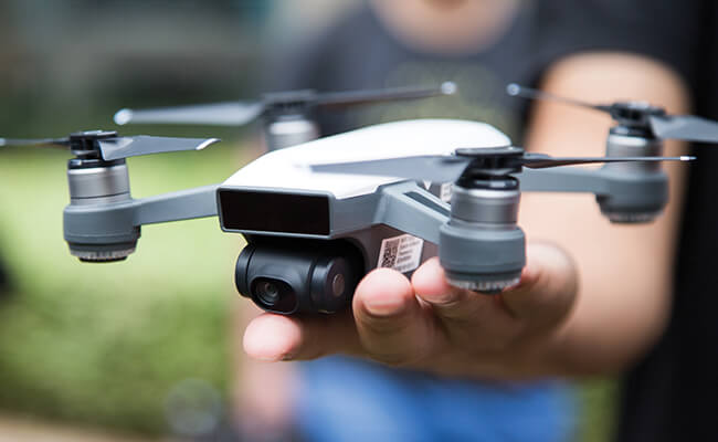 Spark, the latest model from drone maker DJI Innovation