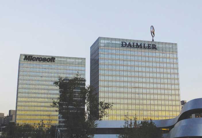 Both Microsoft and Daimler have had their offices raided by anti-monopoly officials 