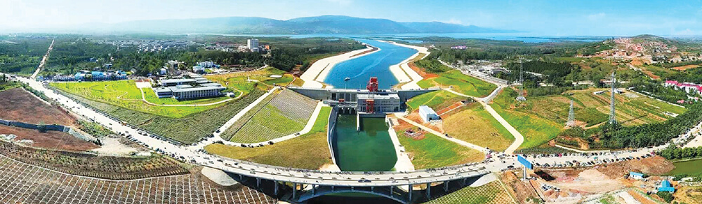 The South-North water transfer project is designed to alleviate water shortages in Northern China
