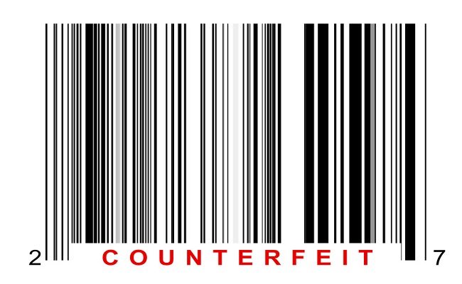 Barcode for identifying all kinds of counterfeit goods