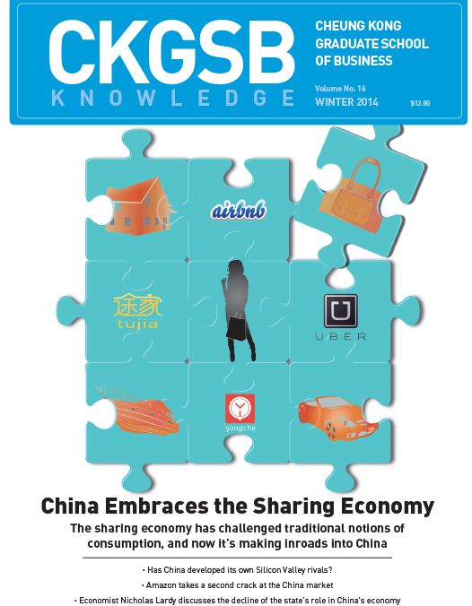 China Embraces the Sharing Economy