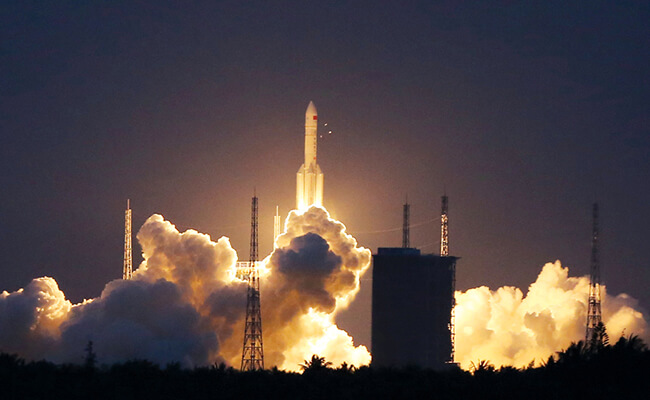 China's space program launches a Long March-5 Y2 heavy lift rocket