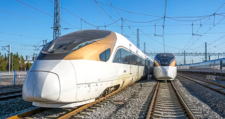 China high-speed rail train network infrastructure