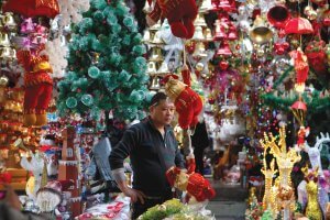 Photo of a holiday ornament manufacturing company