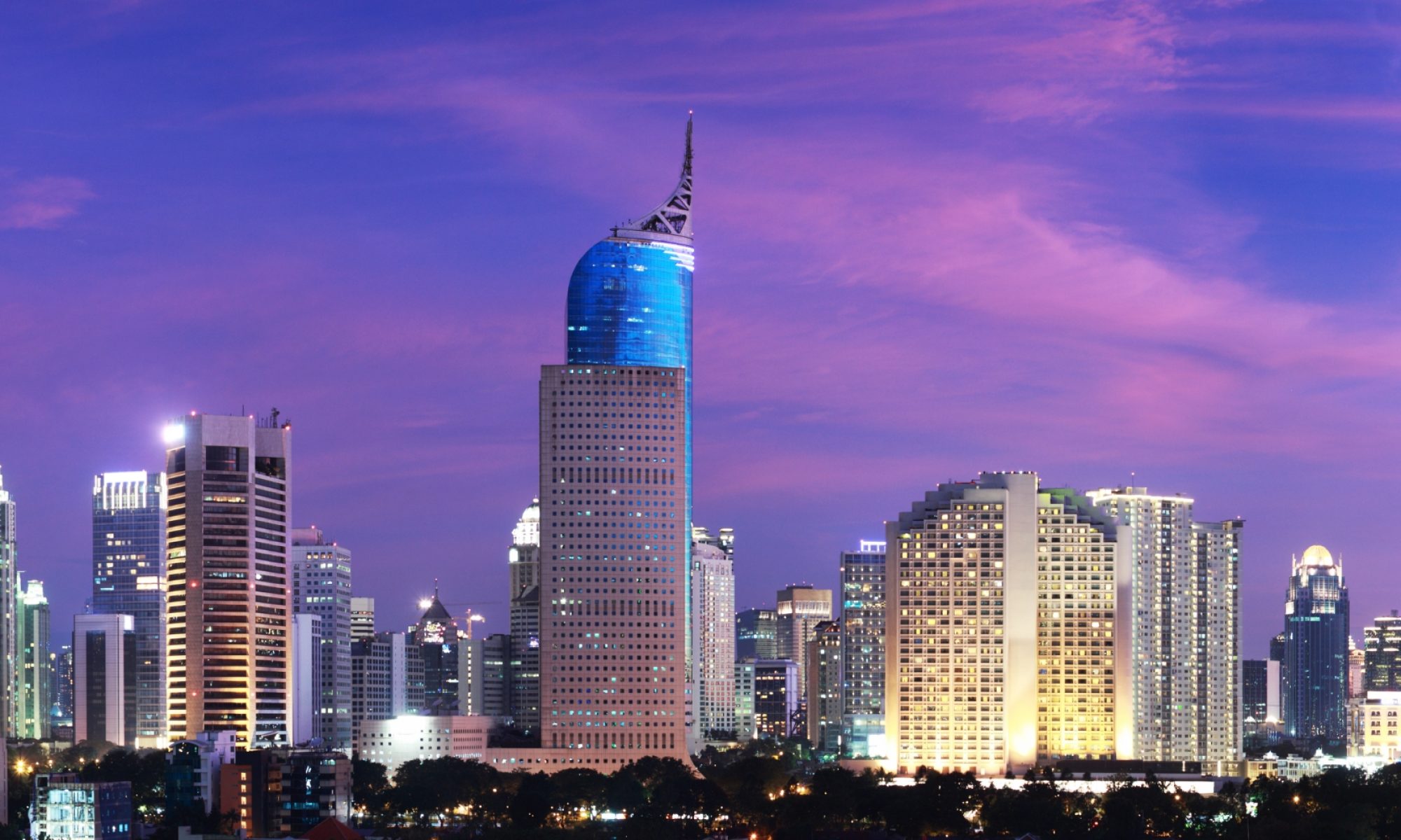 Jakarta skyline, Indonesia, for CKGSB’s ASEAN executive program