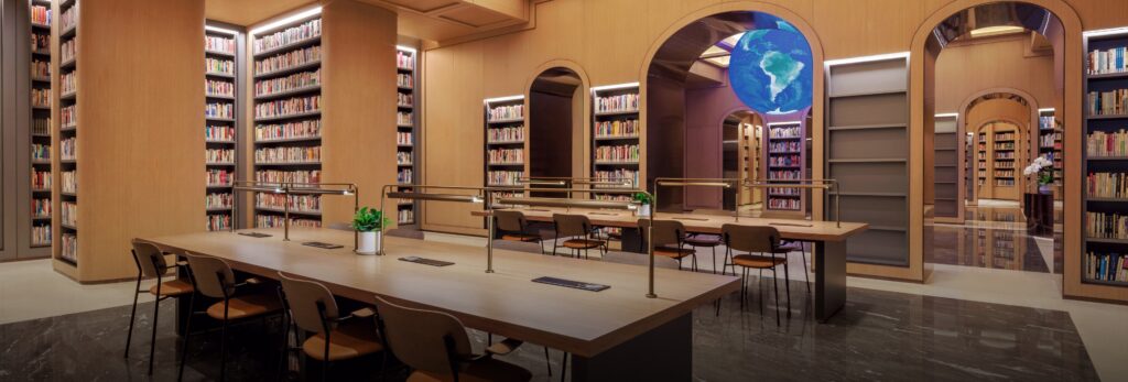 CKGSB Beijing campus library reading room - Faculty banner desktop