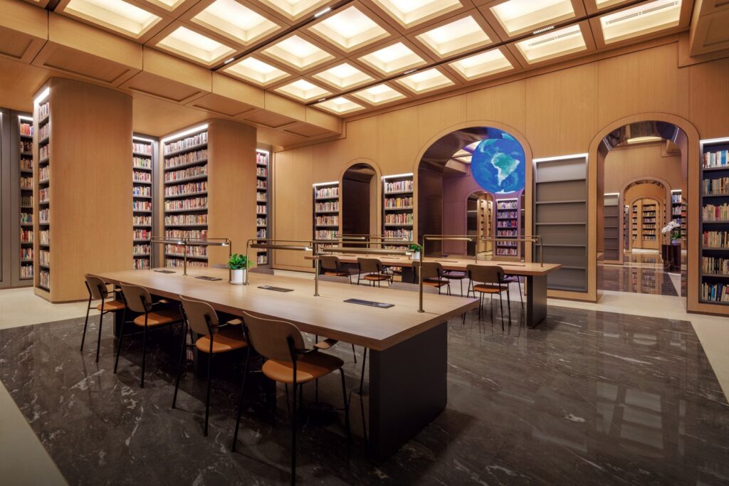 CKGSB Beijing campus library reading room - Faculty banner mobile